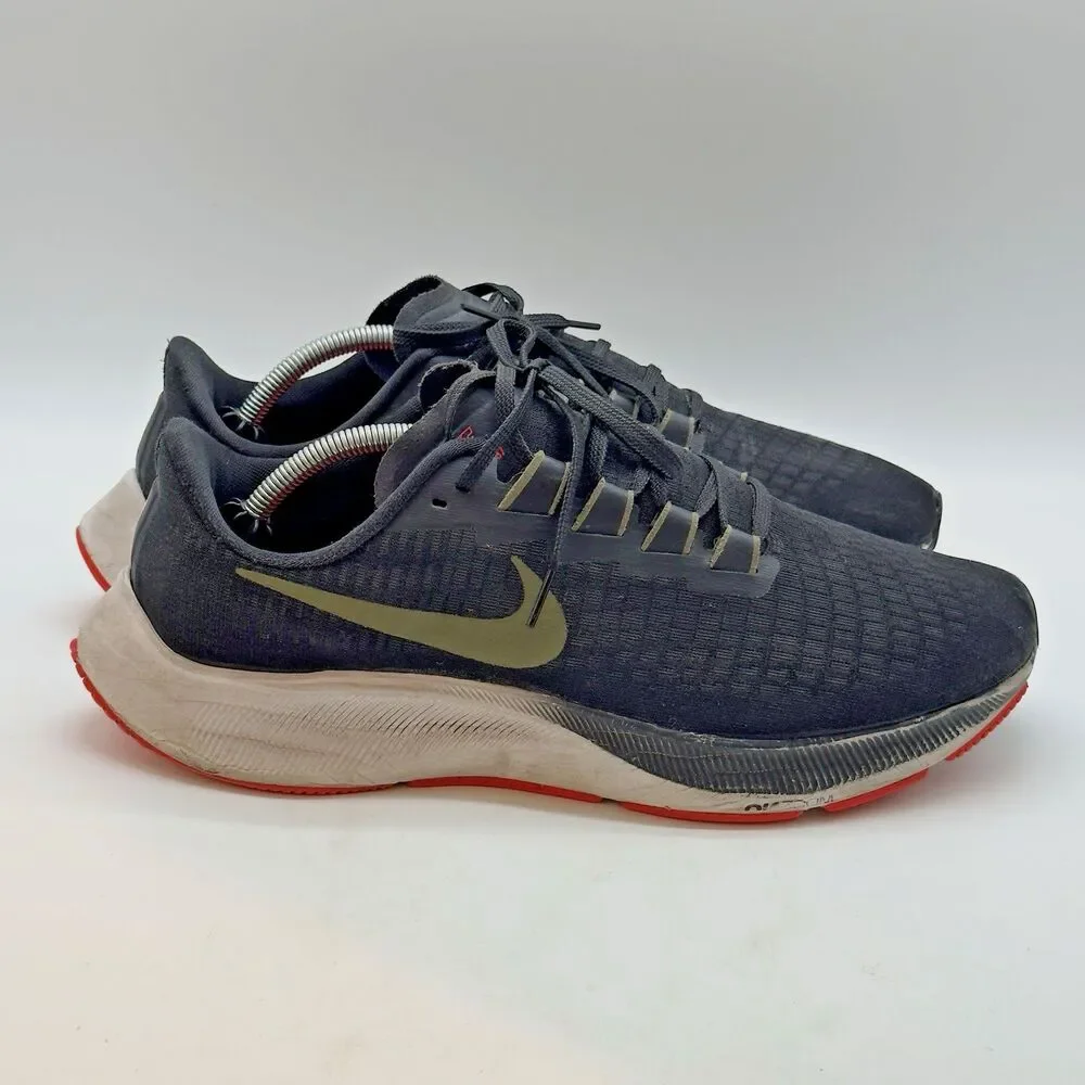 Nike Air Zoom Pegasus 37 Sneakers BQ9646-004 Men's 12 Black Olive Running Shoes